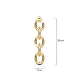 Bullion Gold Lewis Dangle Gold Layered Earrings