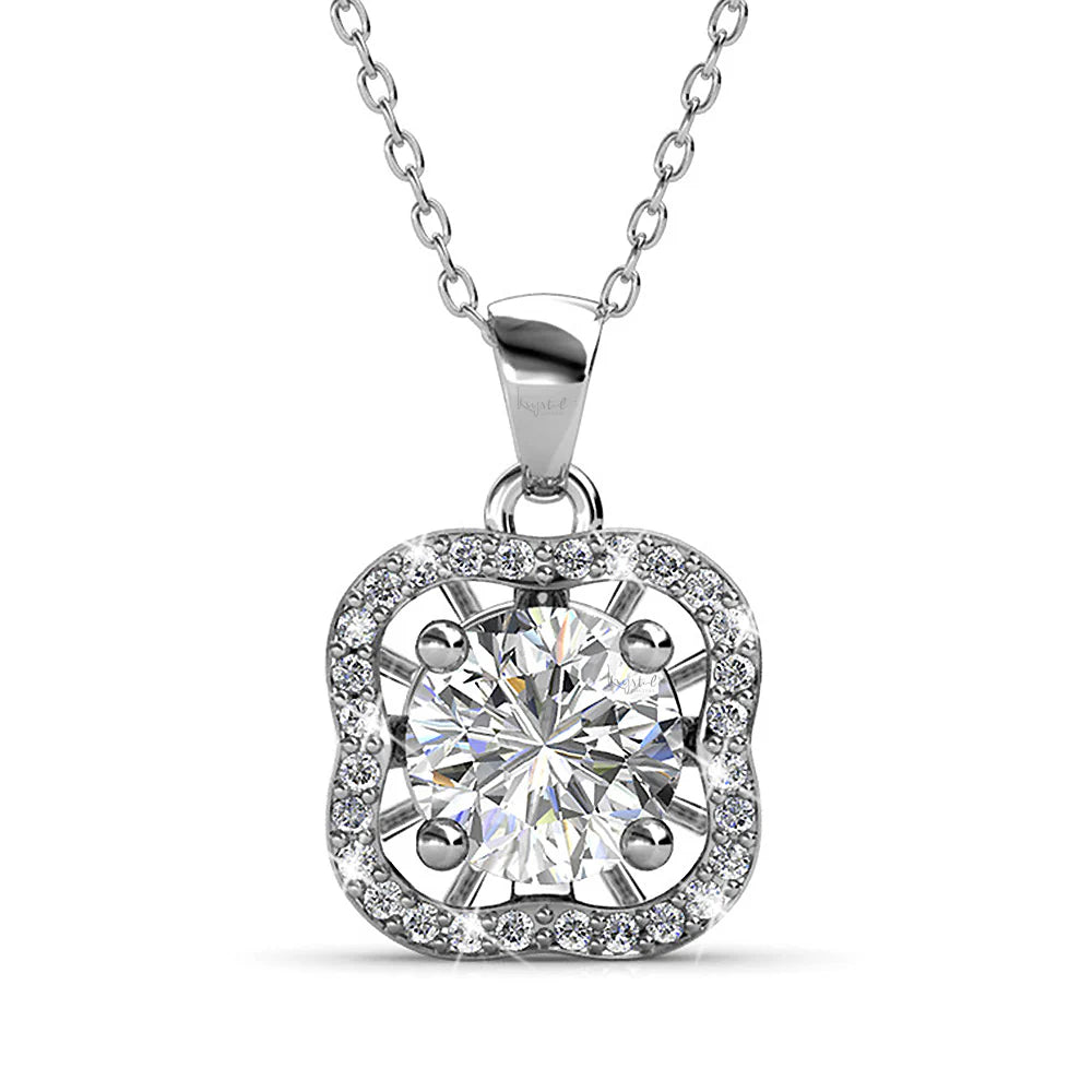 Krystal Couture Artic Floria Necklace Embellished with SWAROVSKI Crystals