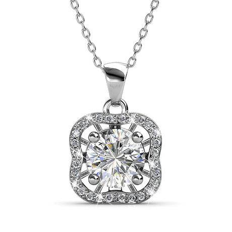 Krystal Couture Artic Floria Necklace Embellished with SWAROVSKI Crystals
