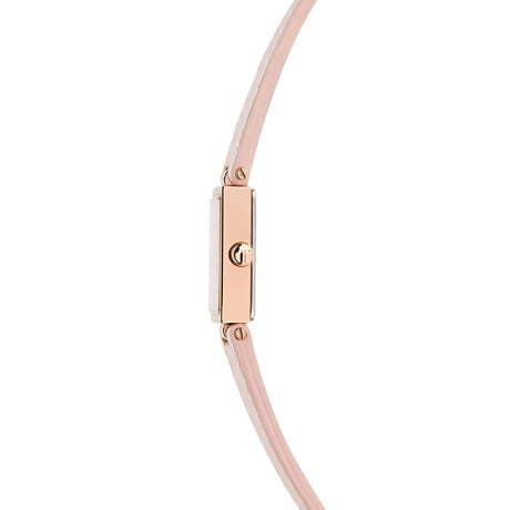 Ted Baker Womens Lileey Rose Gold-Tone Nude Pink Leather Watch