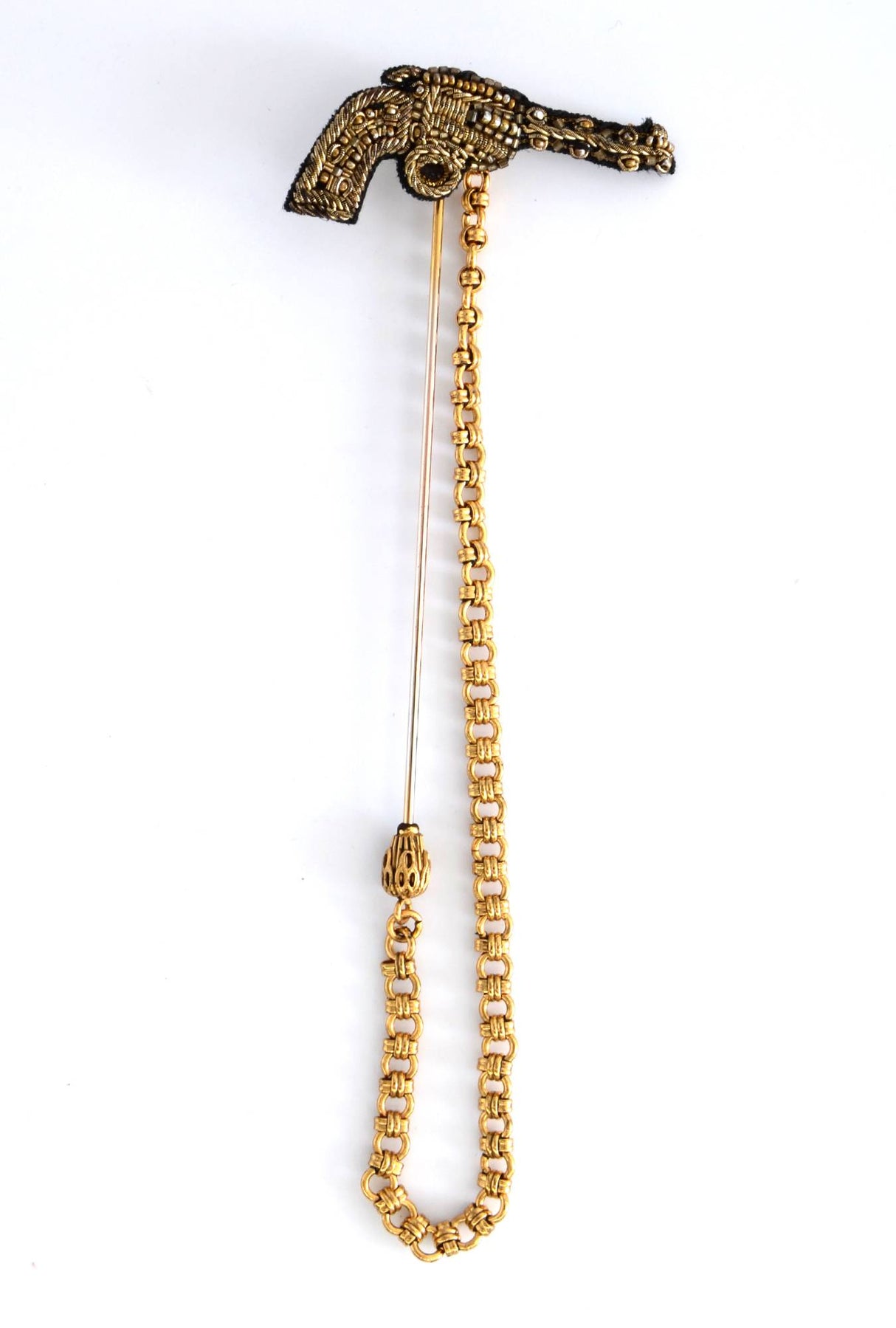 Dolce & Gabbana Men Jewel Gun Brooch