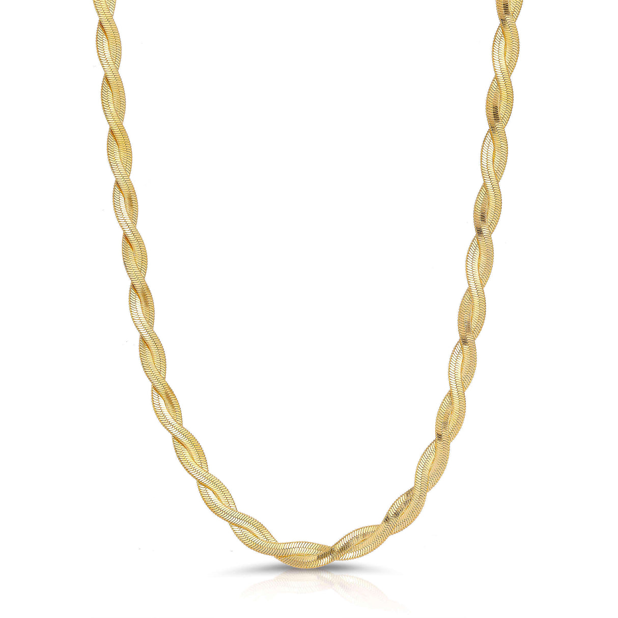 Liv Oliver 18K Gold Woven Goddess Necklace