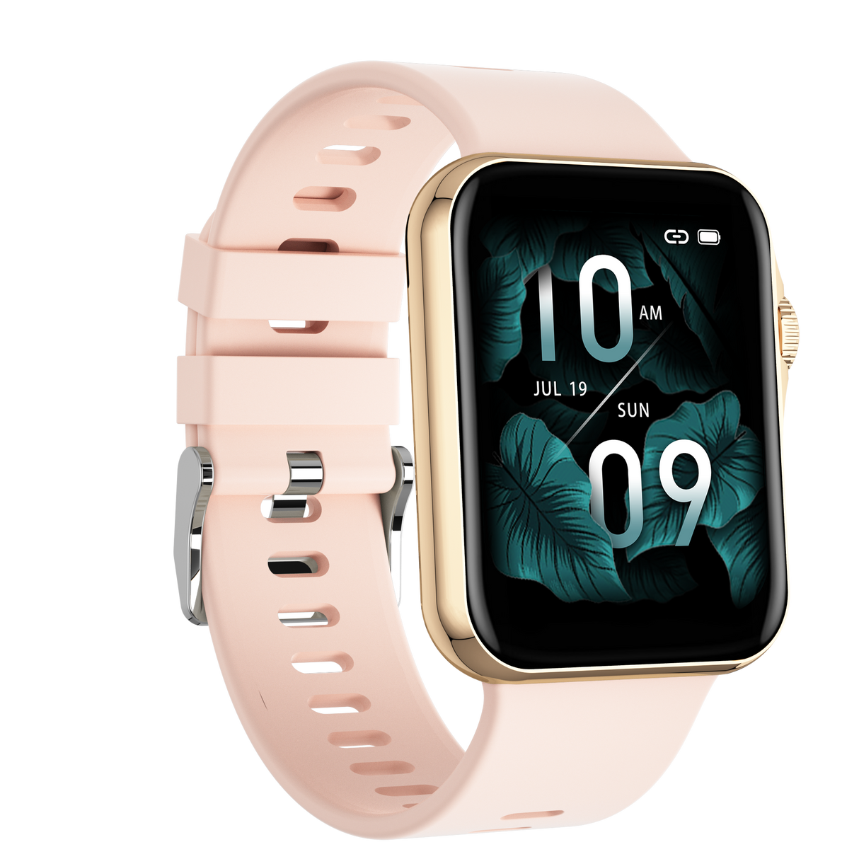 TODO Bluetooth Smart Watch Monitor Heart Rate BPM Blood Pressure Oxygen - Pink