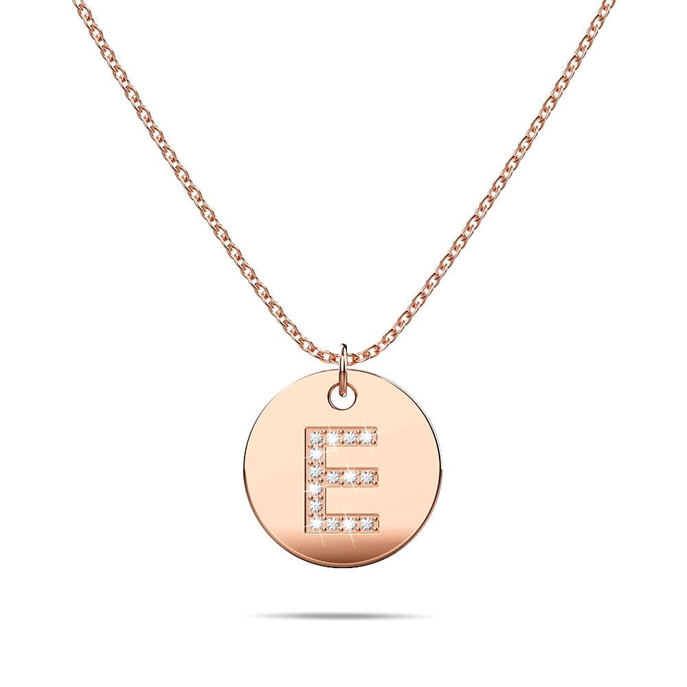 Bullion Gold Initials Fabulous Alphabet Letter Necklace Rose Gold Layered Steel Jewellery