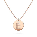 Bullion Gold Initials Fabulous Alphabet Letter Necklace Rose Gold Layered Steel Jewellery