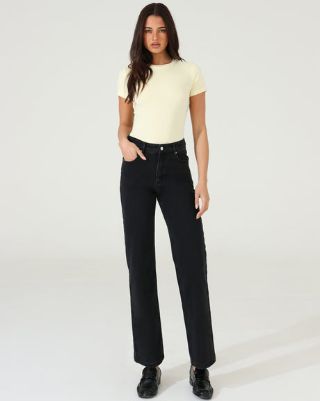 Madison The Label Tammy Baby Tee - Butter