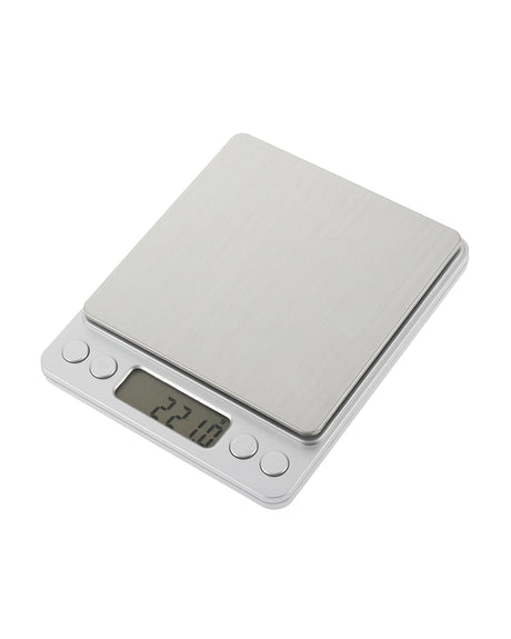 500G Stainless Steel Electronic Scale Clear Tray 0.01G Graduation Backlit Lcd Compact