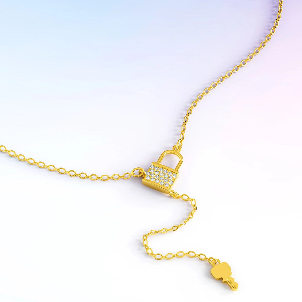 Krystal Couture The Lock with Crystal Necklace Embellished with SWAROVSKI Crystals
