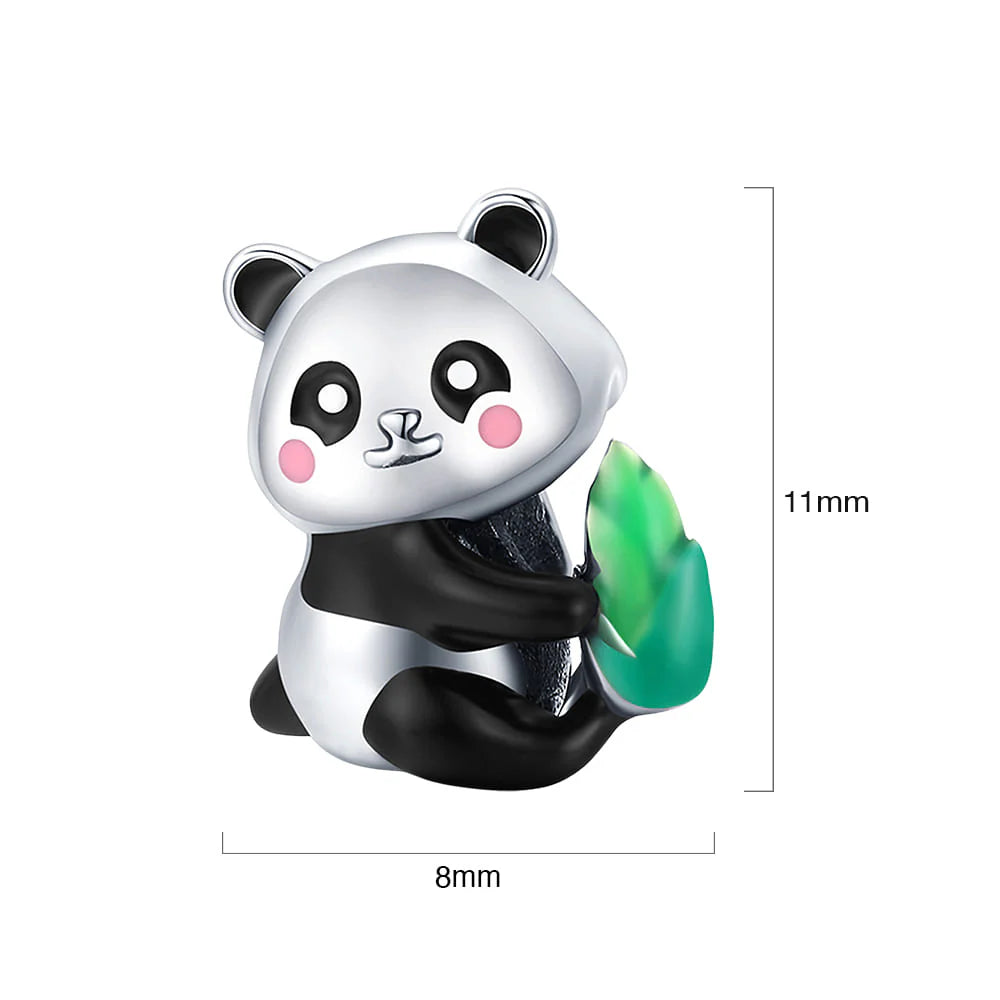 Solid 925 Sterling Silver Baby Panda Pandora Inspired Charm
