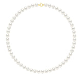 Necklace Prestige Freshwater Pearl White 9-10mm 50cm Mariner Clasp