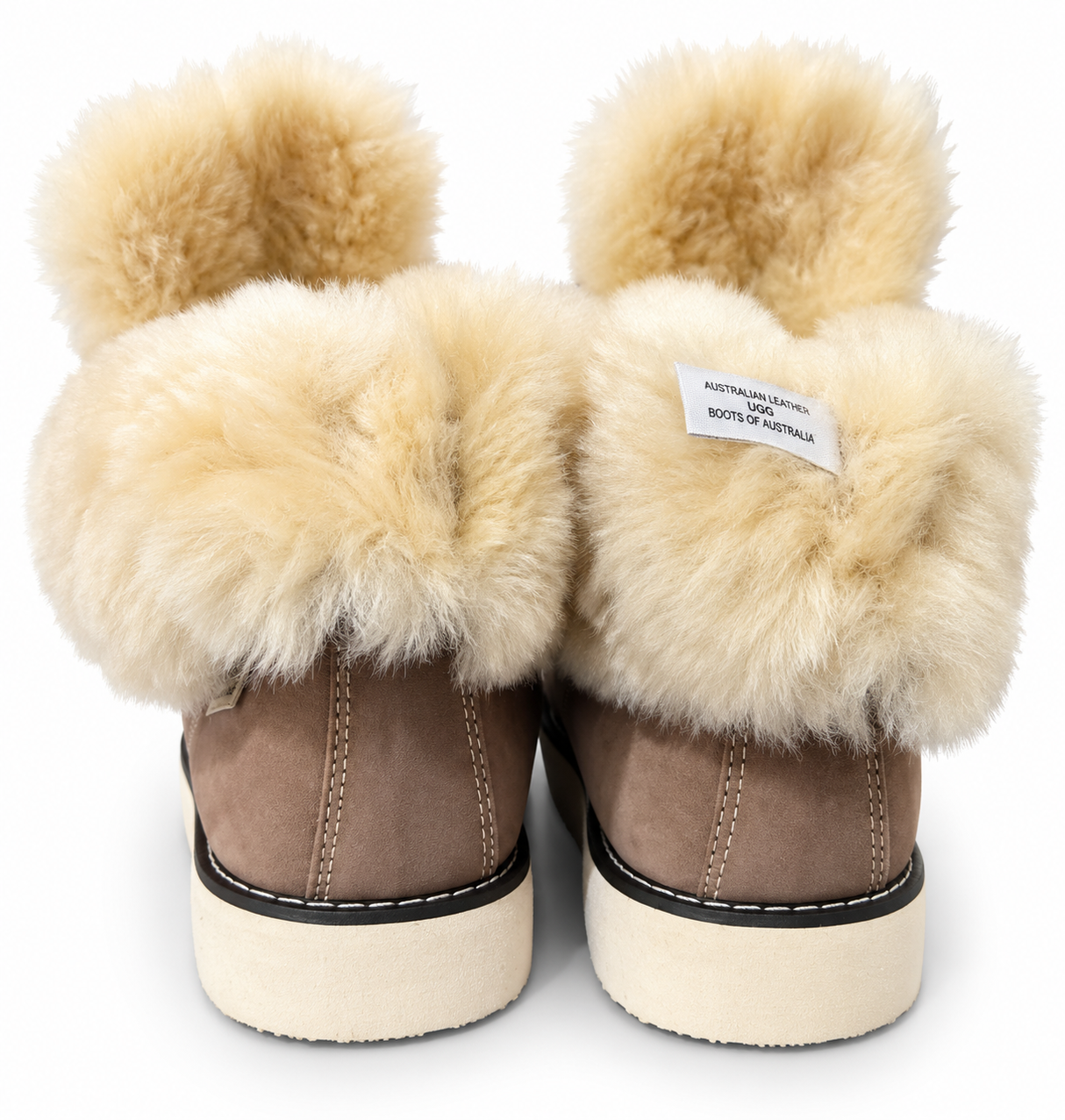 Australian Leather Ugg Lace Up Ankle Sheepskin Boot - Chocolate - AU5