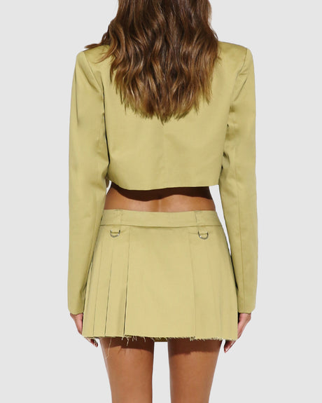 BY.DYLN Parsons Skirt - Light Khaki