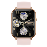 Bluetooth Smart Watch 2.1" Touch Screen BT 5.0 Heart Rate Blood Pressure - Pink