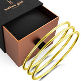 Boxed Mona Gold Bangle Set