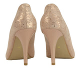 Bosccolo Womens High Heels - Silver Plated Pale Pink
