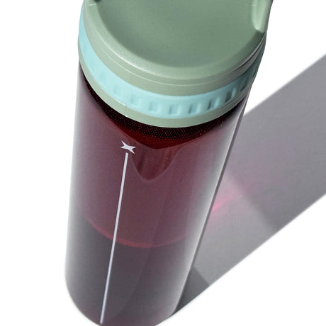 Glass is Greener + carry cover - 750 ml - Tea Brew Bottle - Matcha print