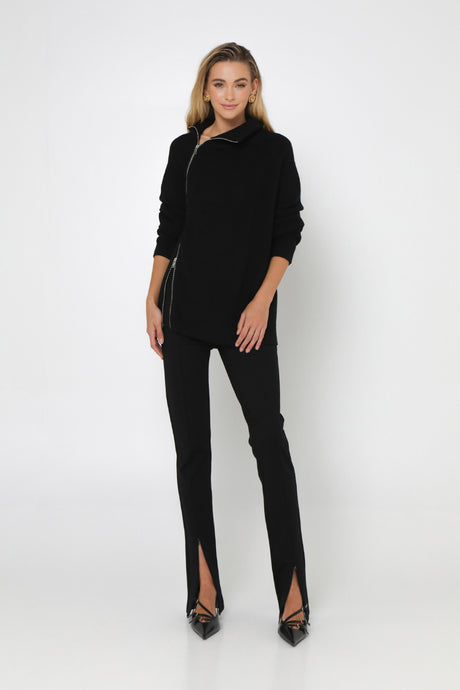 Madison The Label Reuben Knit Jumper - Black