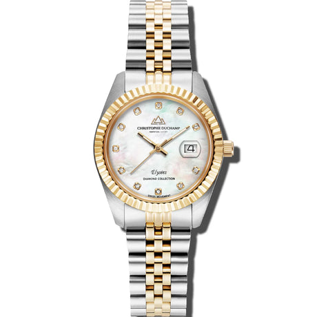 Christophe Duchamp Elysee - White Dial & 316L Stainless Steel Strap