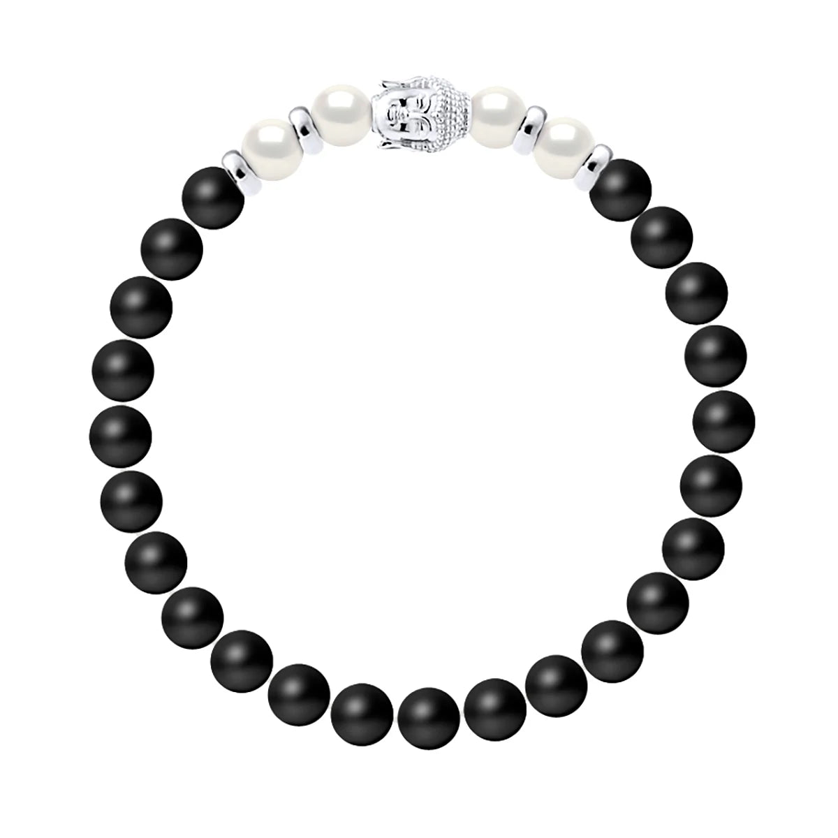Manufacture Royale Bracelet Lucky 4 Pearl Freshwater Pearl White Sterling Silver 6-7mm