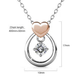 Krystal Couture Felina Love Necklace Embellished with SWAROVSKI Crystals