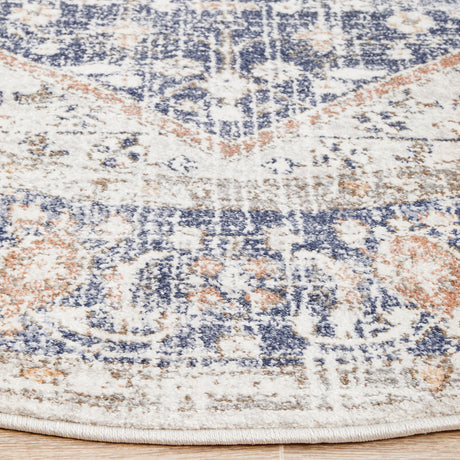 Mayfair Lorissa Blue Round Rug