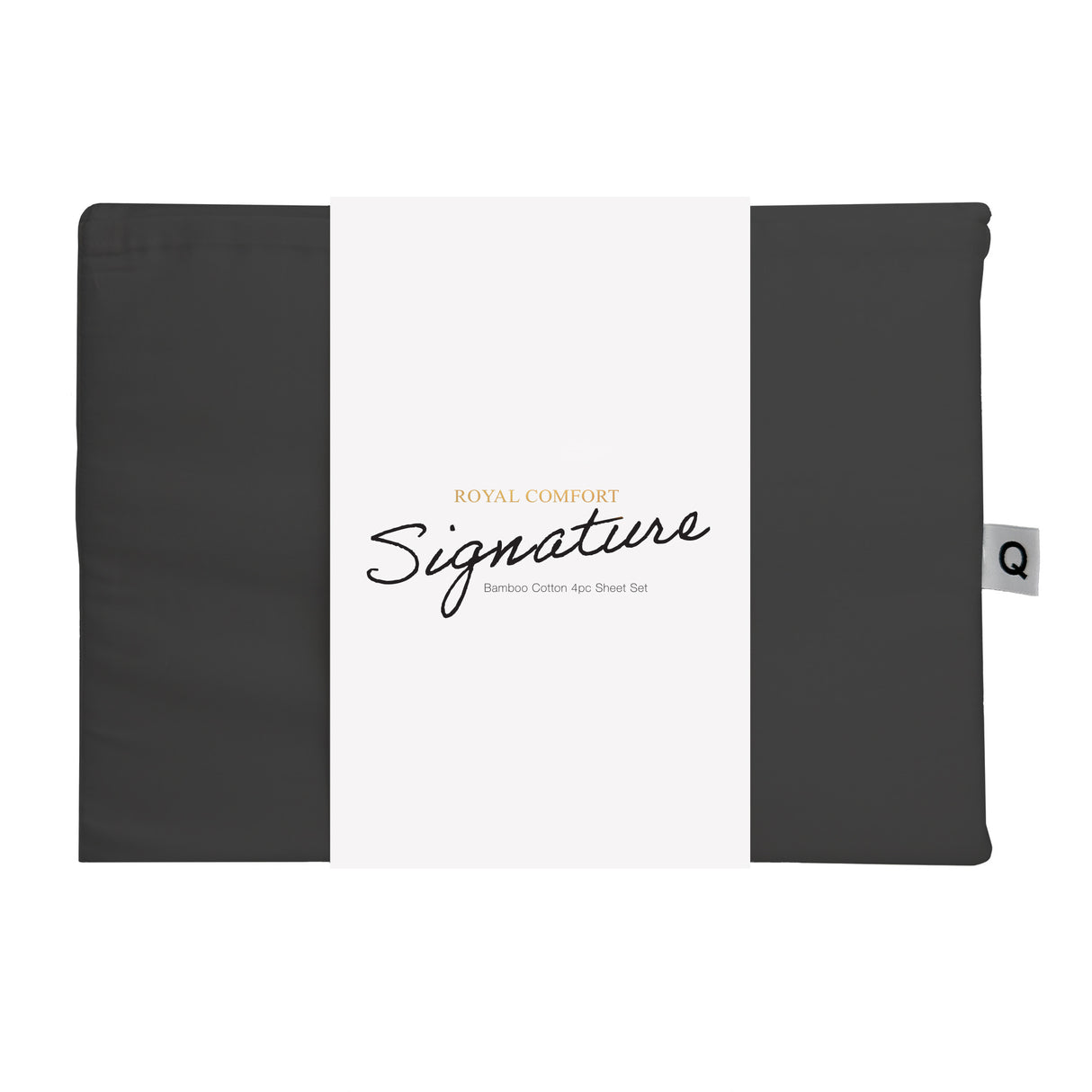 Royal Comfort Signature Bamboo Cotton Sheet Set- Charcoal