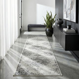 Chrome Rita Silver Runner Rug