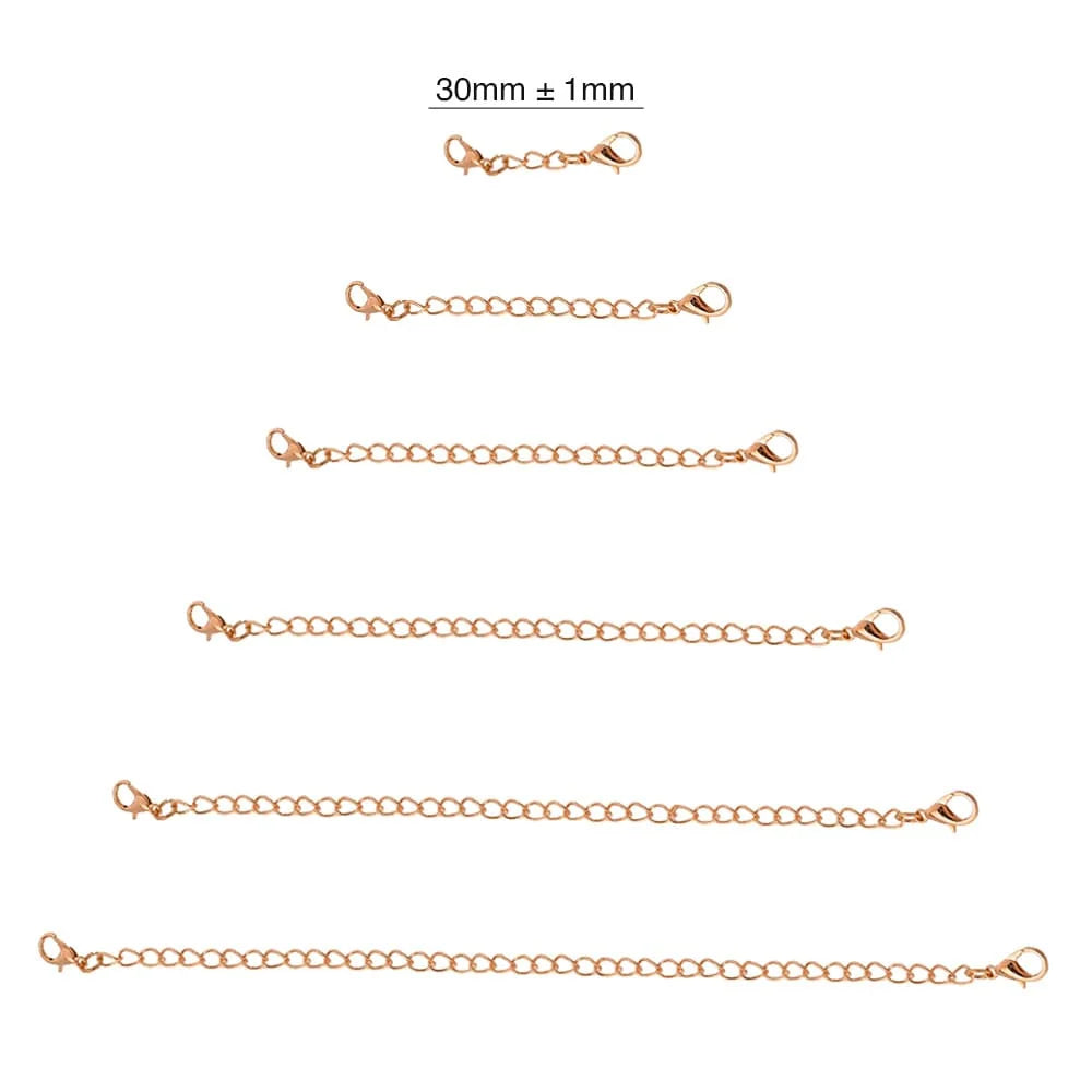 Obsession Necklace Extender Encased in 18k Rose Gold