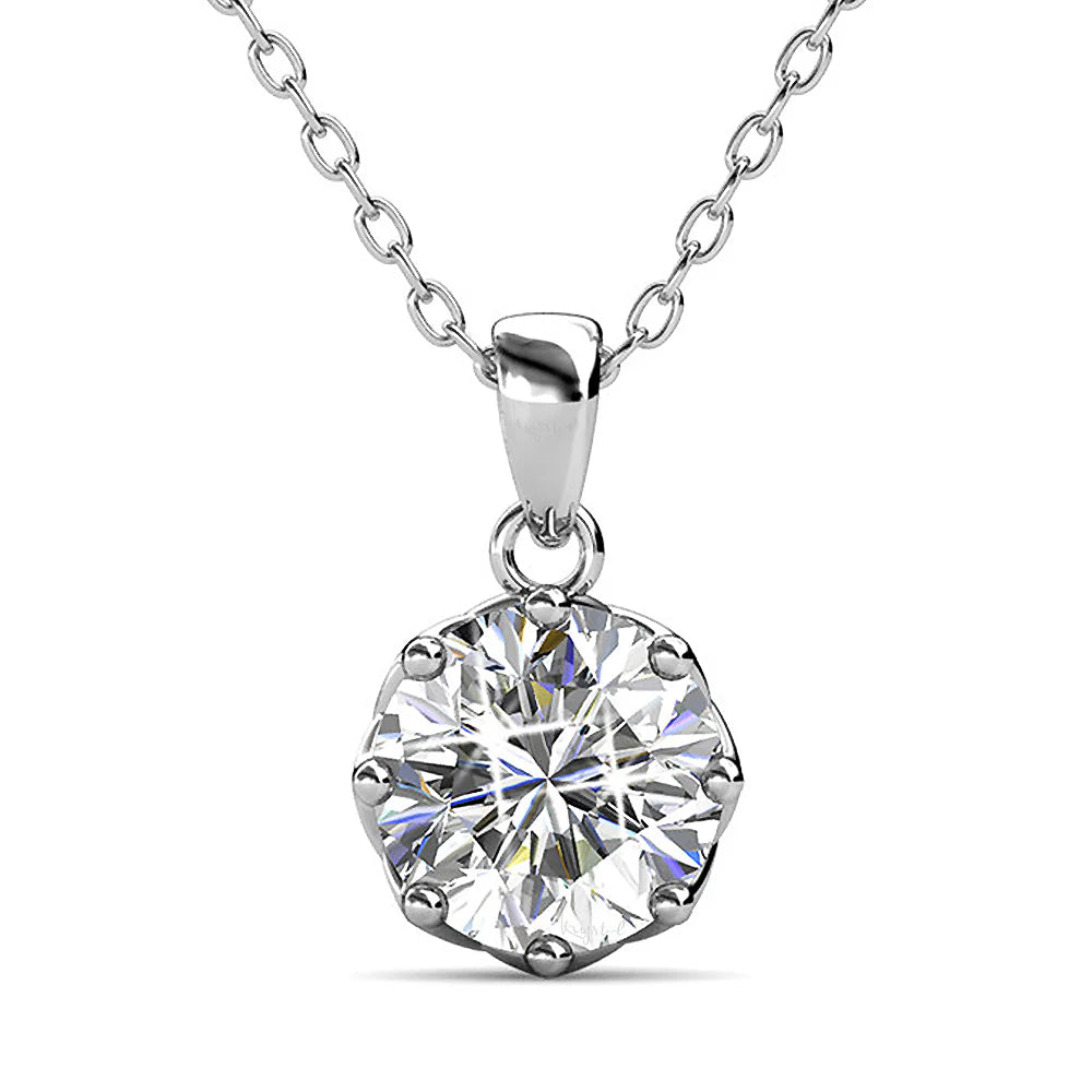 Krystal Couture Beatrice Spark Necklace Embellished with SWAROVSKI Crystals
