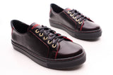 Bosccolo Womens Sneakers - Black+Red