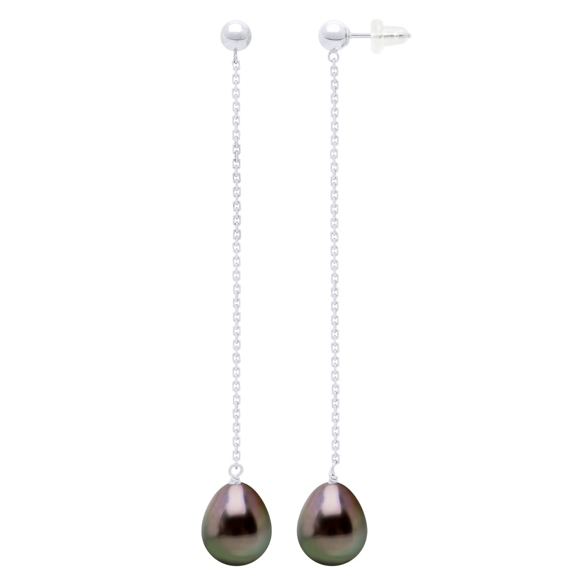Earrings Prestige -Diamonds 0,02 Cts ( 2 X 0,01 Cts - Height Earrings 62 mm