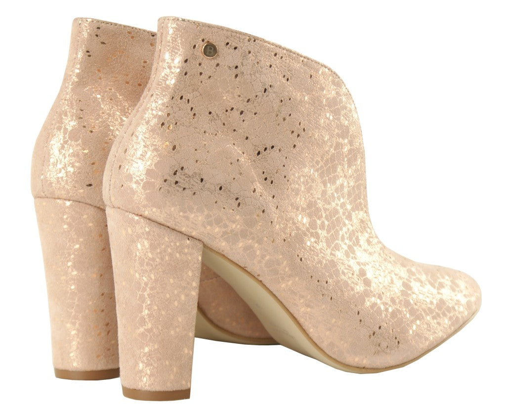 Bosccolo Womens Boots - Silver Plated Pale Pink