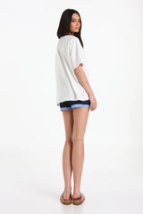 Lost In Lunar Beach Club Tee - White
