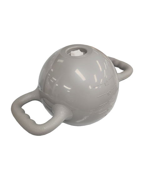 Yoga Fitness Kettlebell Water Filled Adjustable 1-6kg Double Handle Heavy Duty Exercise Kettle Bell - Grey
