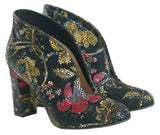 Bosccolo Womens Boots - Flowers On Black