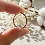 Bullion Gold Rheda Classic Tubular Ring in Rose Gold