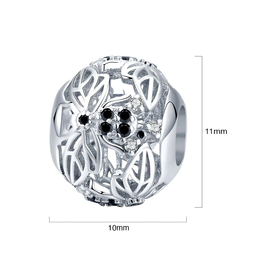 Solid 925 Sterling Silver Honey Bee Animal Pandora Inspired Charm