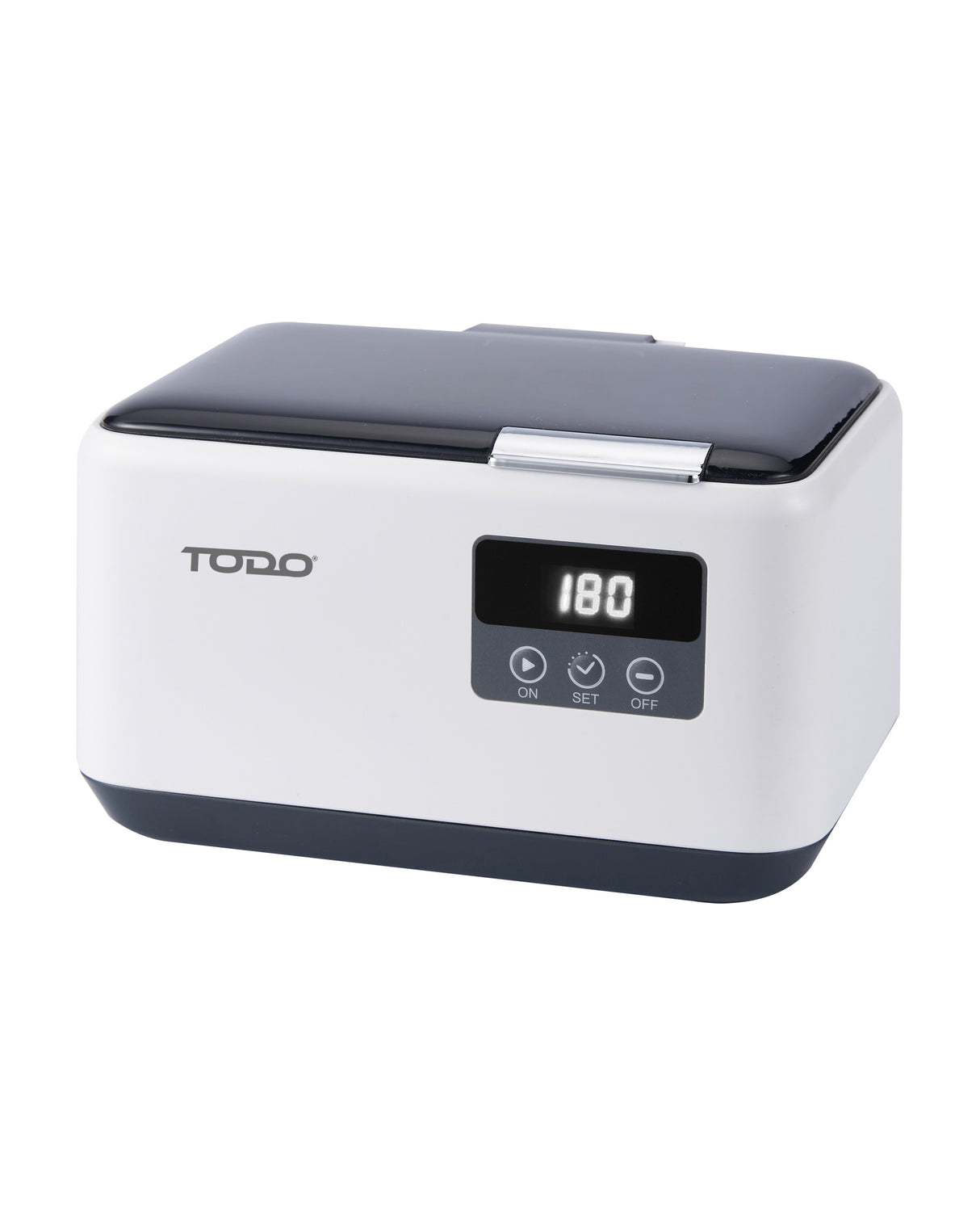 TODO Ultrasonic Cleaner Sonic Wave Jewellery Cleaner Blue LED 600ml Stainless Steel Tank 5 Mode