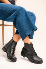 Bosccolo Womens Ankle Boots - Black