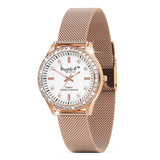 Krystal Couture Sensational Lux Rose Gold on White Watch Embellished with SWAROVSKI® Crystals