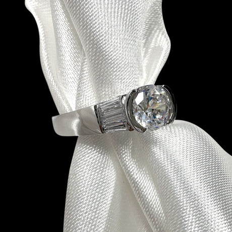 Bullion Gold Be My Lady White Gold Layered Ring