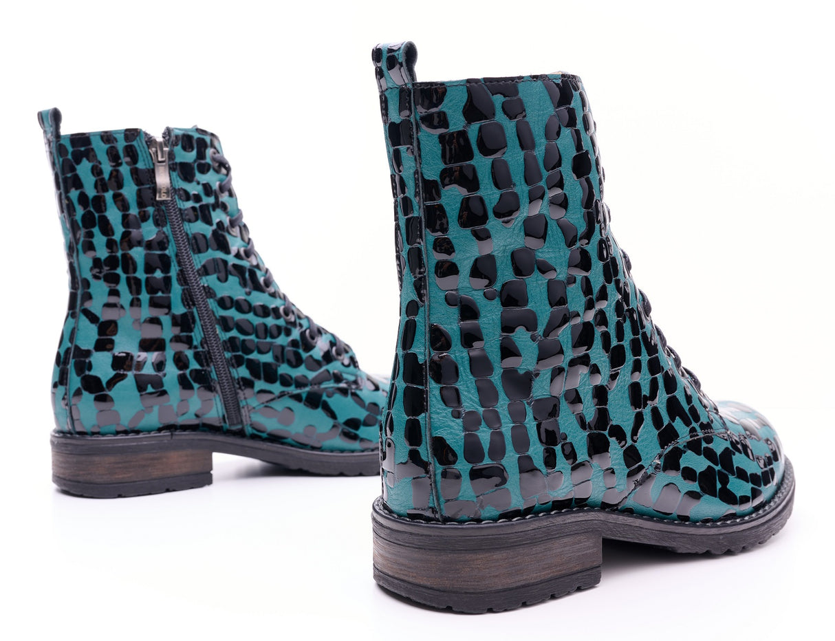 Bosccolo Womens Boots - Black/Green