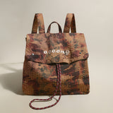 Earthy Camo Ripstop Backpack - Brown
