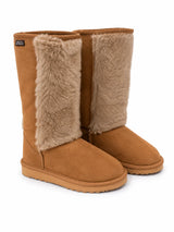 Australian Leather Ugg Classic Tall Fur Panel - Chestnut - AU4