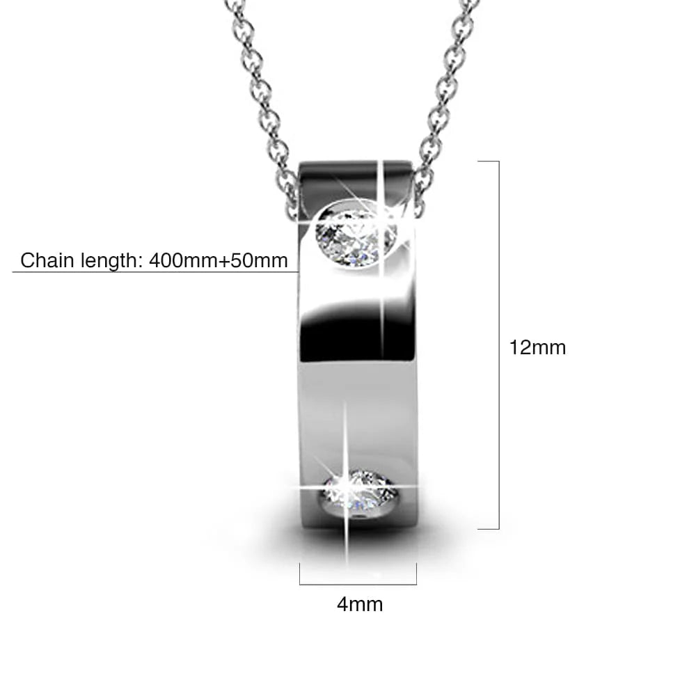 Krystal Couture Ring Pendant Necklace Embellished with SWAROVSKI Crystals
