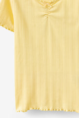 Cotton On Kids Girls Essential Harper Short Sleeve Baby Tee - Baby Yellow