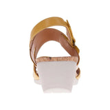 Revere Grenada Wedge - Mustard French/Croc
