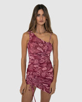 BY.DYLN Vayda Dress - Pink Snake