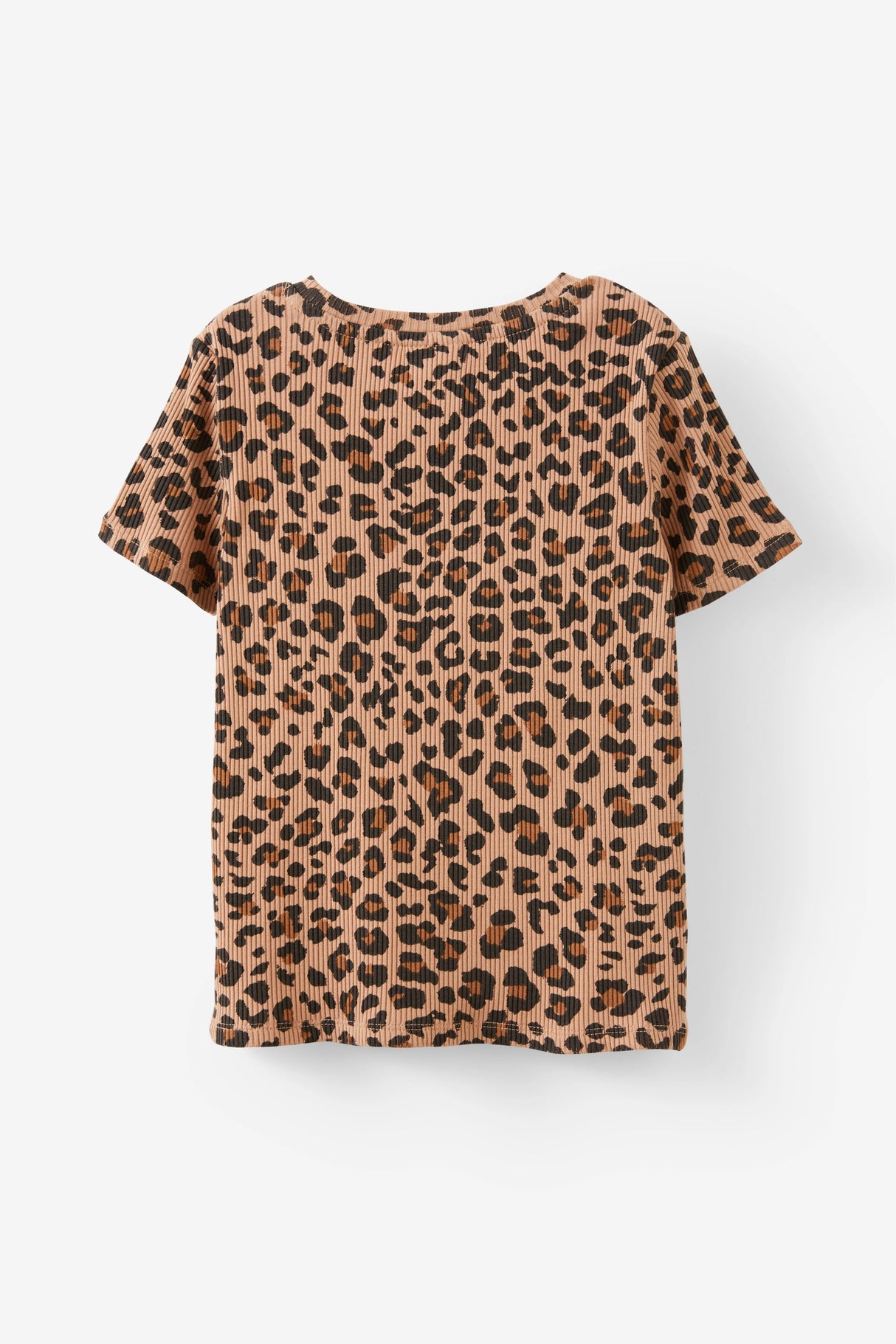 Cotton On Kids Girls Fitted Short Sleeve Essential Tee - Leopard