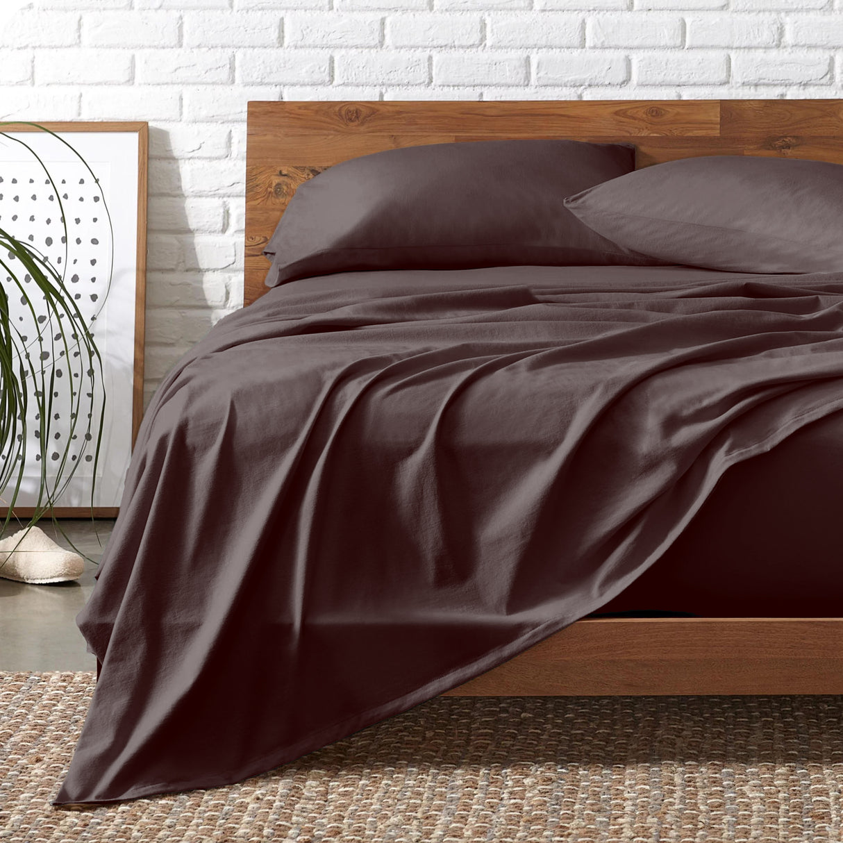 Royal Comfort Signature Bamboo Cotton Sheet Set- Espresso
